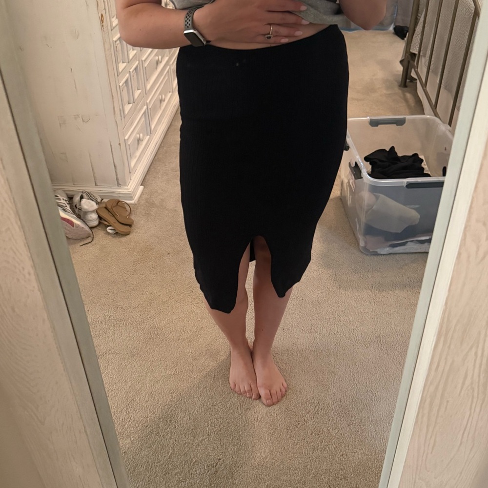 NWT South Moon Under Black Knit Skirt